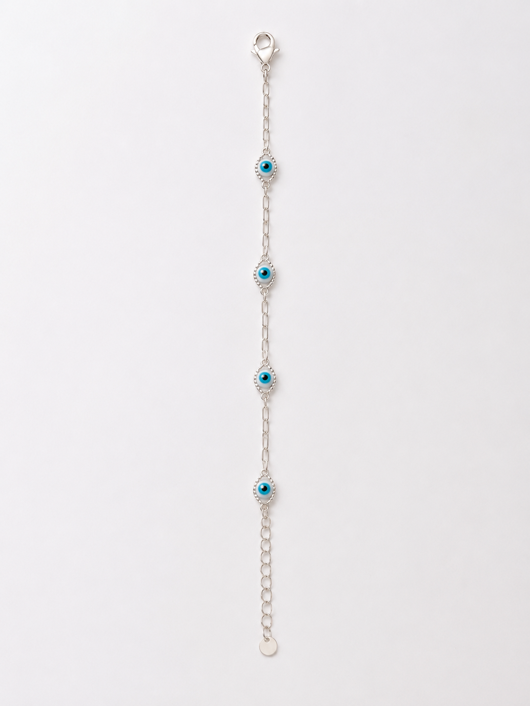 Pulseira Feminina Olho Grego Banhada em Prata 925