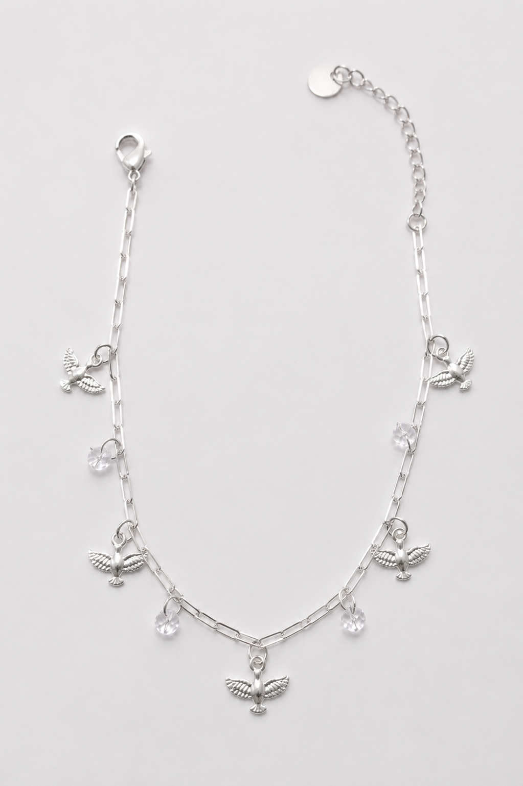 Pulseira Espírito Santo com Zircônias Banhada em Prata 925